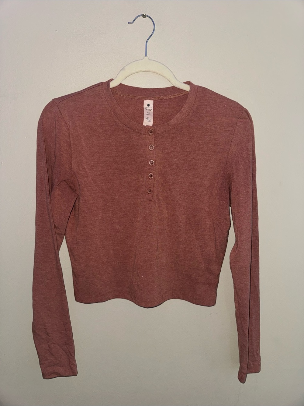 Yogalicious, long sleeve top, size medium
